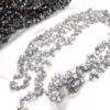 Silver Gray and black Colored 5-7mm Keshi Seed Pearl Strand