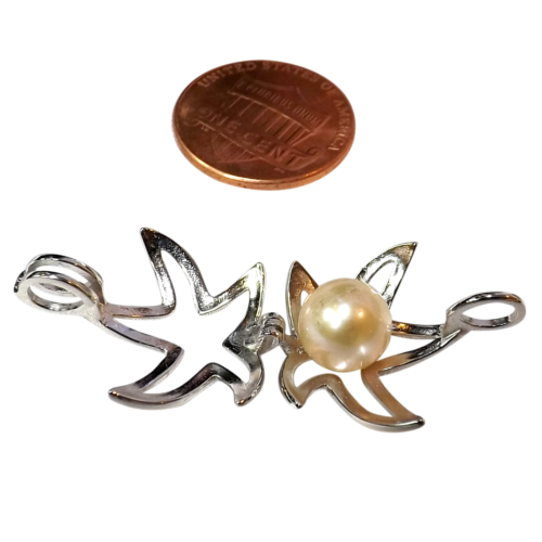 starfish shaped sterling silver locket