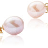 14k gold Pink and mauve 10-11mm pearl pendant