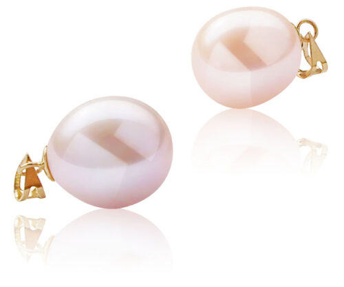 14k gold Pink and mauve 10-11mm pearl pendant