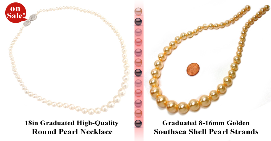 graduated pearls on sale