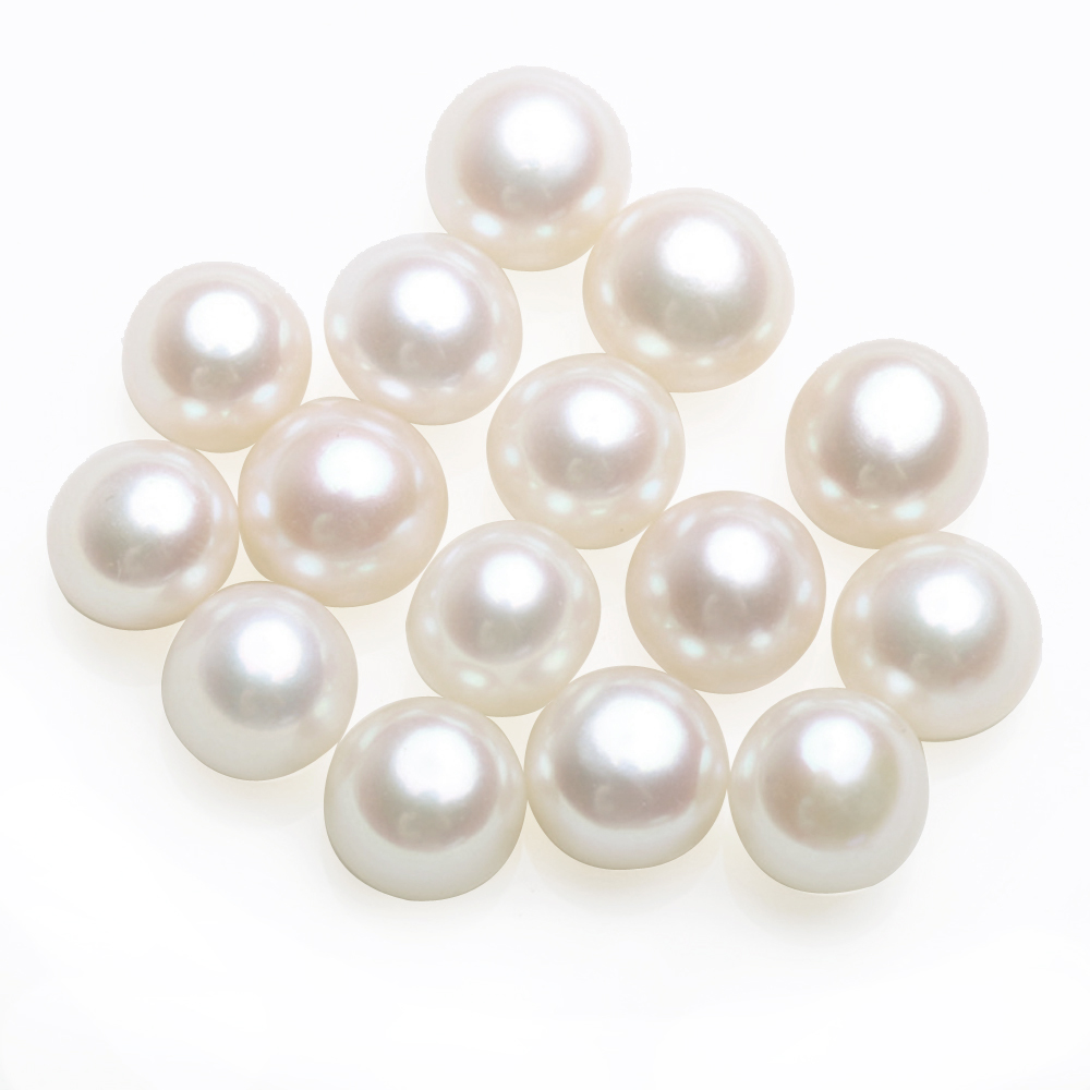 11-12mm Large Near Round AAA Pearl Undrilled Or Half Drilled