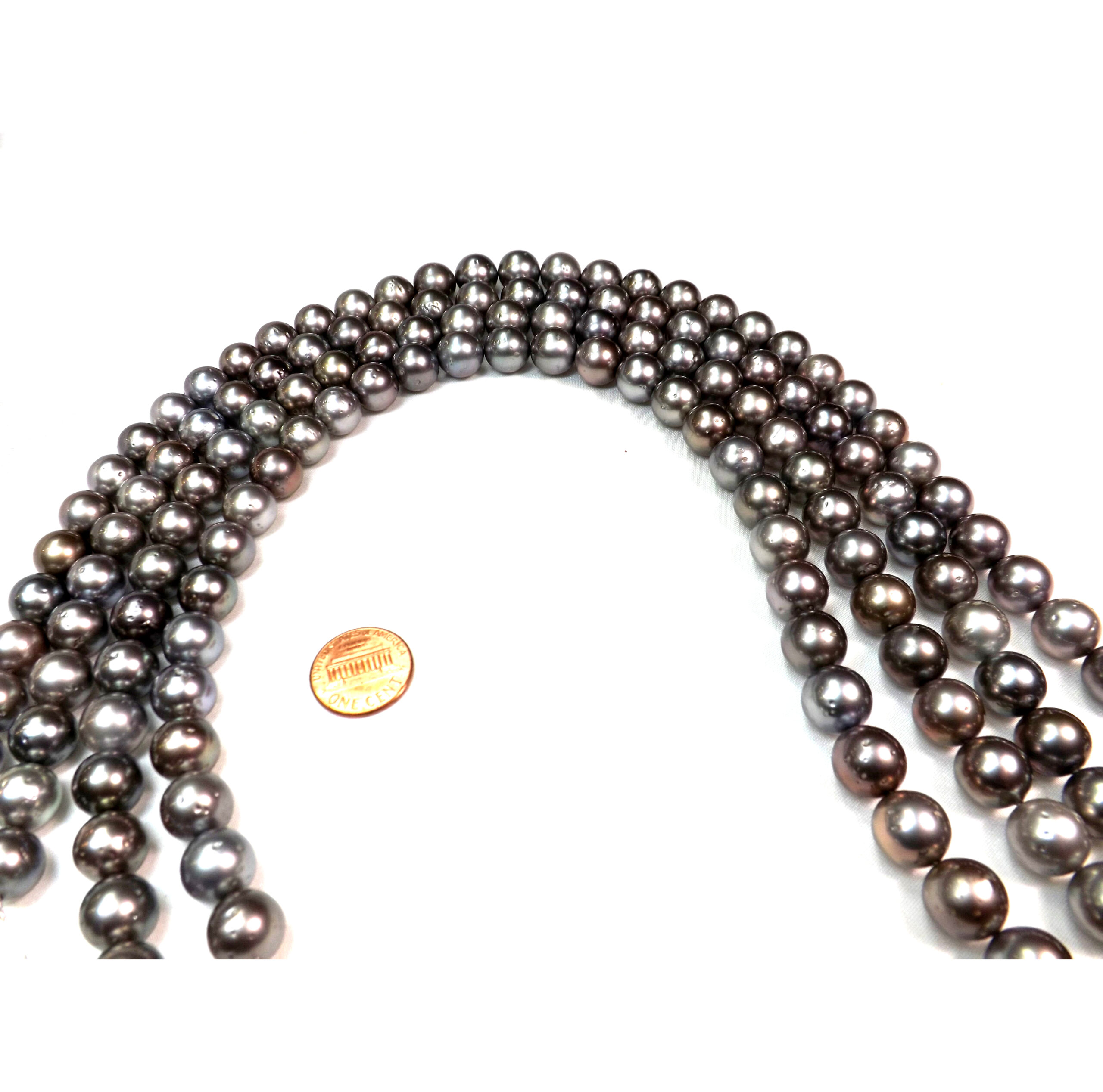 11-12mm Tahitian Grey Pearl Strands