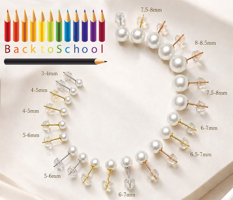 All sized Pearl Earrings on Sale