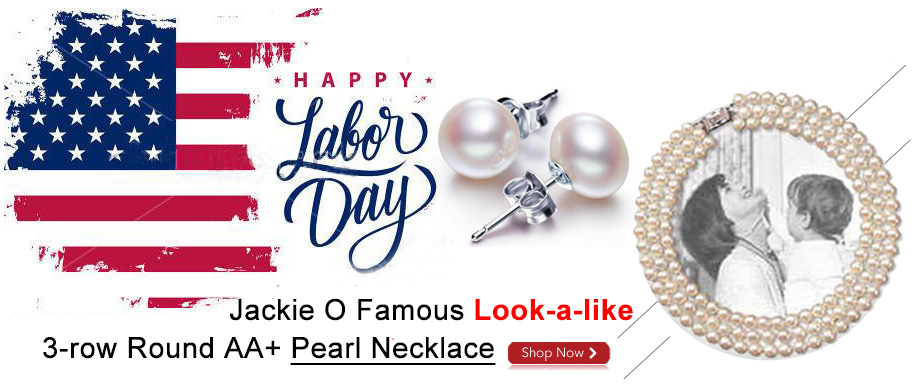 Jackie O Famous Look-a-like 3-row 7-8mm Round AA+ Pearl Necklace Jackie O Famous Look-a-like 3-row 7-8mm Round AA+ Pearl Necklace