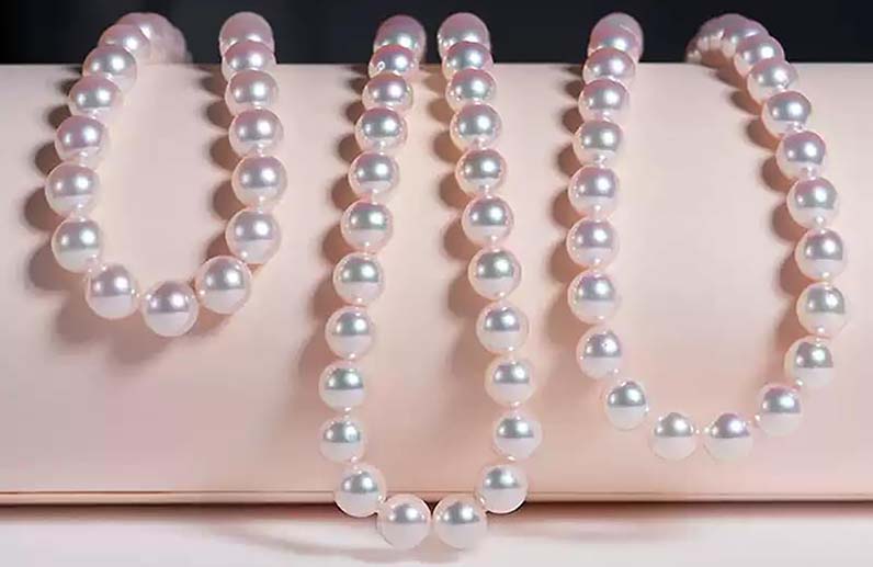 loose grey pearls in button or rice shape