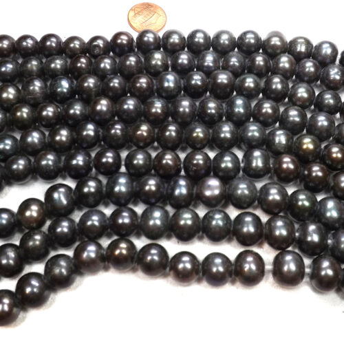 12-13mm near round pearls with larger hole