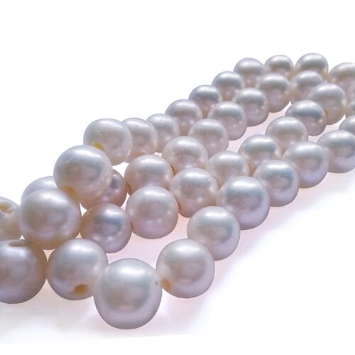 White 10-11mm Round Pearl Strand