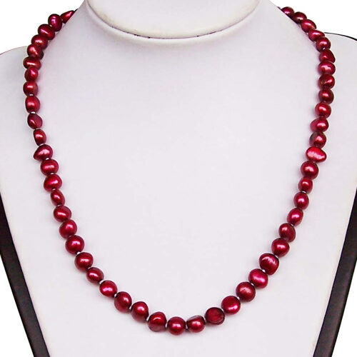 7-8mm Single Row Baroque Pearl Necklace