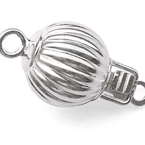 Lantern Shaped Clasp, 925 Sterling Silver