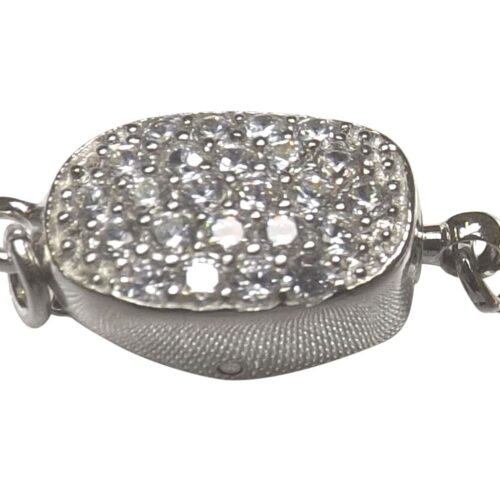 Diamond Accent Pearl Clasp