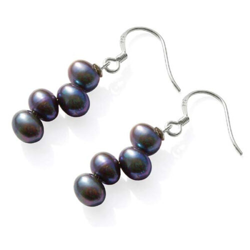 Drop Pearl Silver Earrings