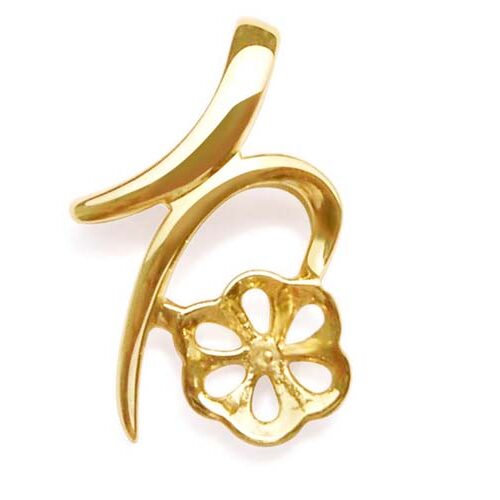 14K Solid Yellow Gold Pendant Setting