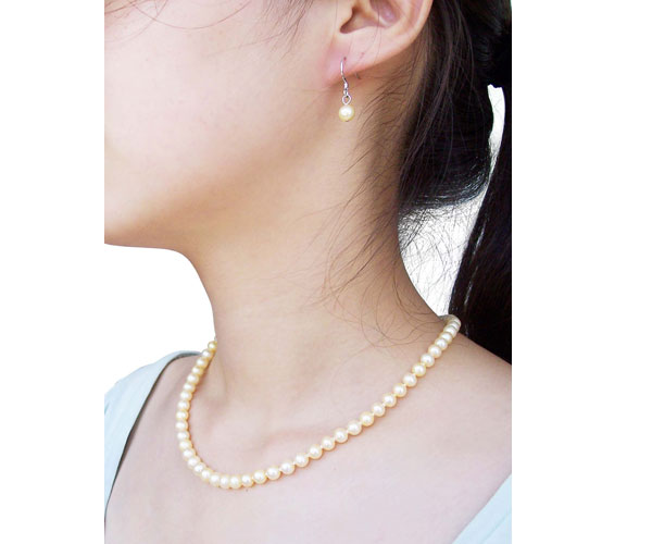 Champagne Colored Pearl Set