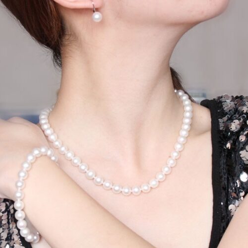 8-8.5mm AAA Gem Quality Round Pearl Set of 3