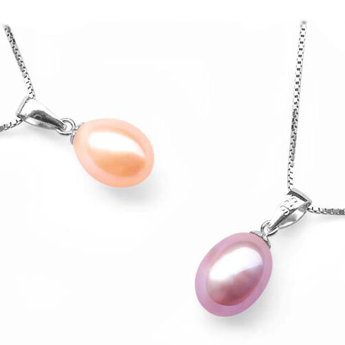 7-8mm AAA Pearl Teardrop Silver Pendant