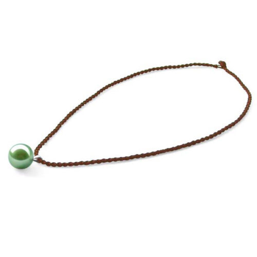 14mm South Sea Shell Pearl Pendant with Silk Cord