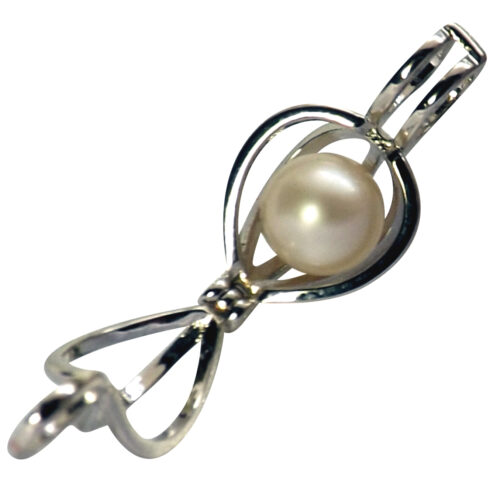 Charming 925 Sterling Silver Rainbow Pearl Cage Pendant for 7-8 Pearls -  925Express