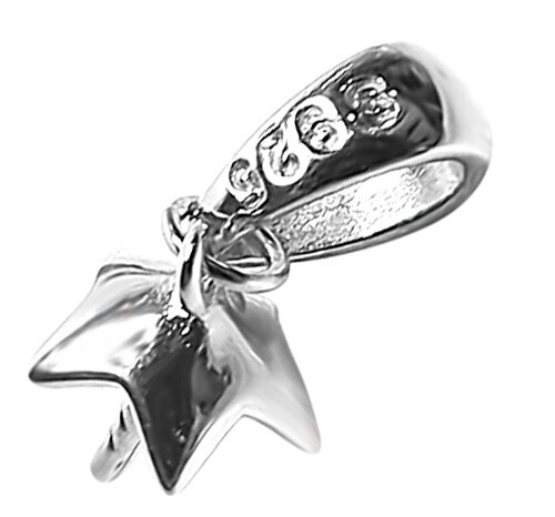 Simple Flower Capped 925 Sterling Silver Pendant Setting