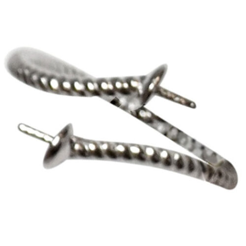 Adjustable 925 Sterling Silver Twisted Spiral Ring Setting for 2 Pearl