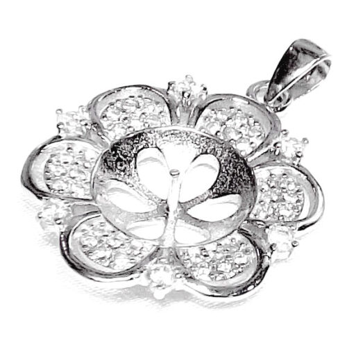 Large Flower Shaped Pendant Setting