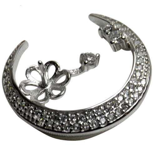 Silver Pearl Pendant Settings