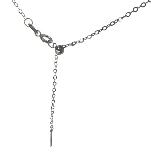 18k white gold adjustable length