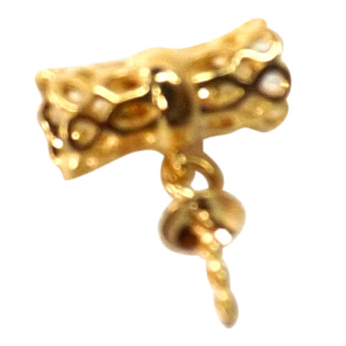 18K Yellow Gold Filigree pendant setting