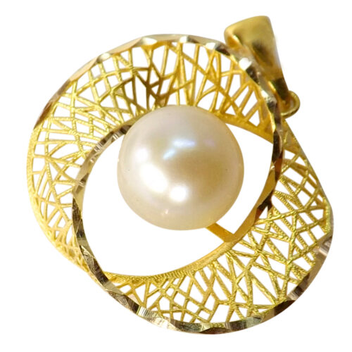 18ky gold pearl pendant