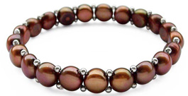 button pearl bracelet