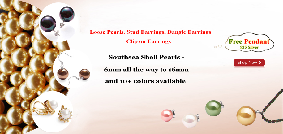 free southsea shell pearl pendant