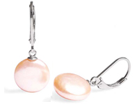 coin pearl earrings