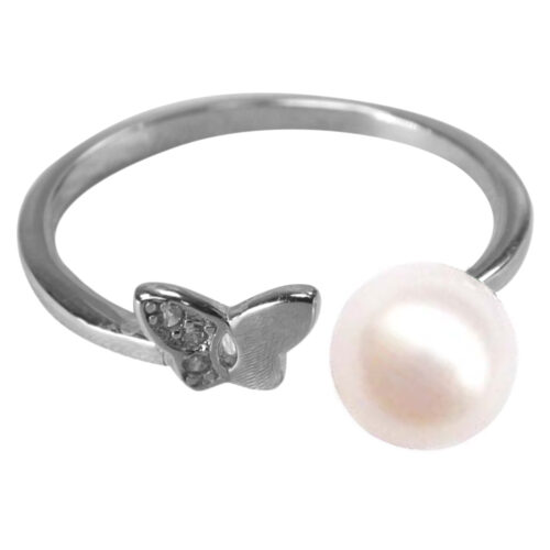 925 Sterling Silver Butter fly earl Ring Adjustable Size