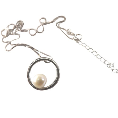 925 sterling silver pearl pendant