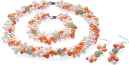 3-Strand Pearl and Jade Set