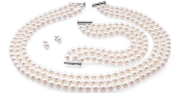 8-8.5mm AAA Gem Quality Set, 14K Gold