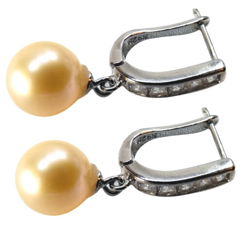 925 sterling silver pearl earrings