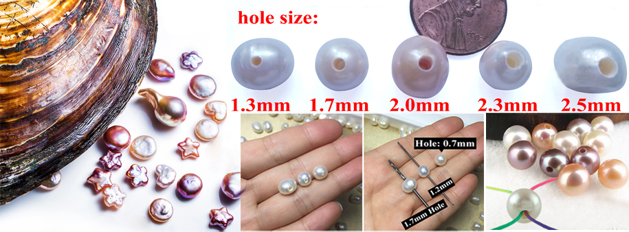Special Freshwater Pearl Beads with Sterling Silver Hole 10mm - A Grain of  Sand