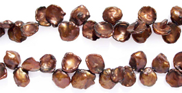 12-13mm Keshi Pearl Strand Colored