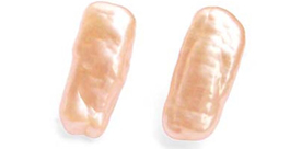 Biwa Pearl Earrings in 925 Sterling Silver