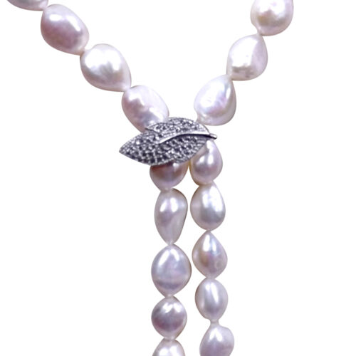 925 Sterling Silver with 18KW gold Brooch Setting