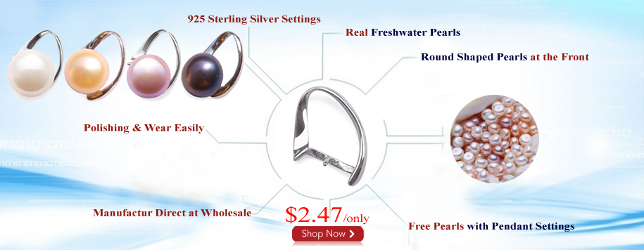 925 Sterling Silver Loop Pearl Pendant Setting 925 Sterling Silver Loop Pearl Pendant Setting