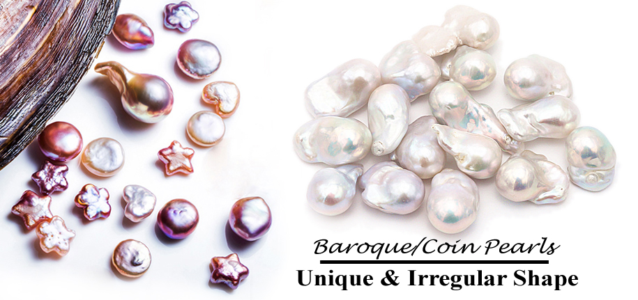 Real Baroque Pearls in Unique Shape At Wholesale, All Sizes