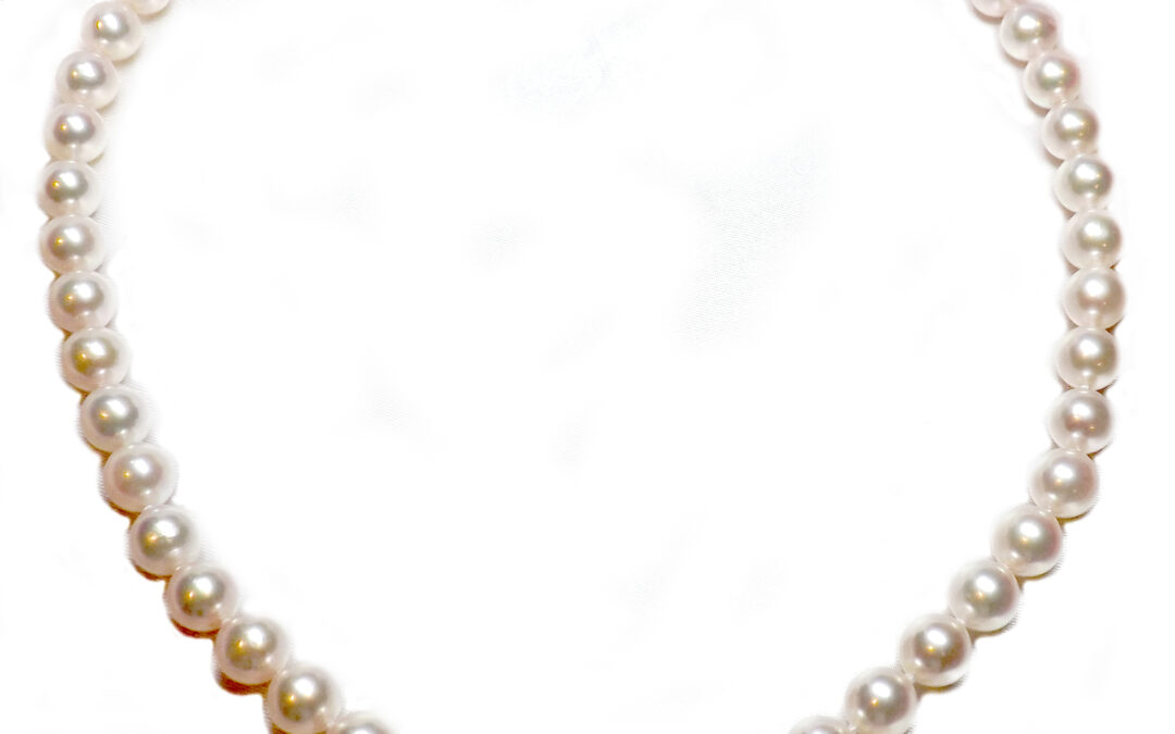 Japanese Akoya 9-9.5mm AAA High Quality Round Pearl Necklace