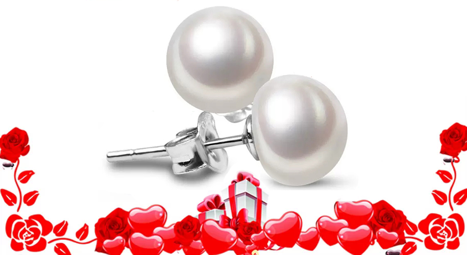 11-11.5mm AAA Quality Pearl Earrings in Sterling Silver