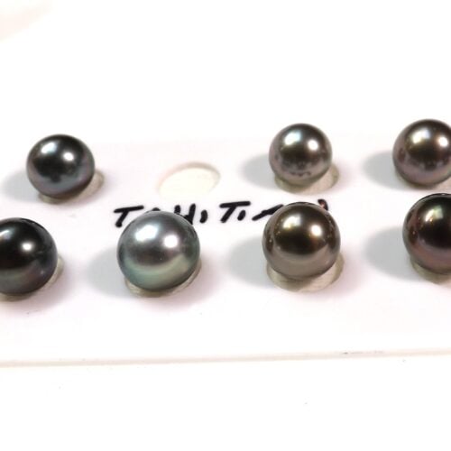 10-10.5mm 3/4 round tahitian loose single pearl half drilled to make your own jewelry