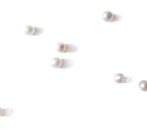 White 1-2mm AAA Seed Pearls in Very Round Shape, Undrilled