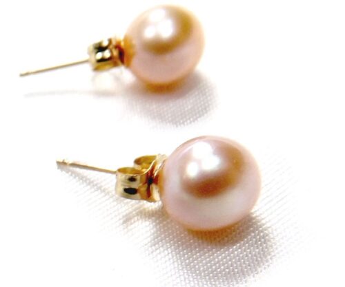 6.5-7mm AAA Loose Mauve Round Pearl Made to Earrings