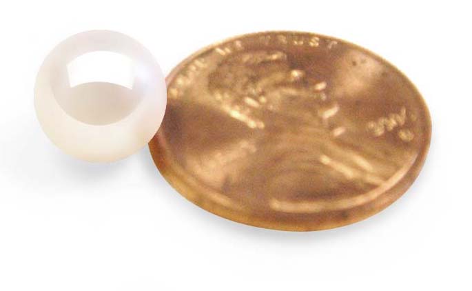 White 8-8.5mm Loose AAA Round Pearl, Undrilled or Half Drilled