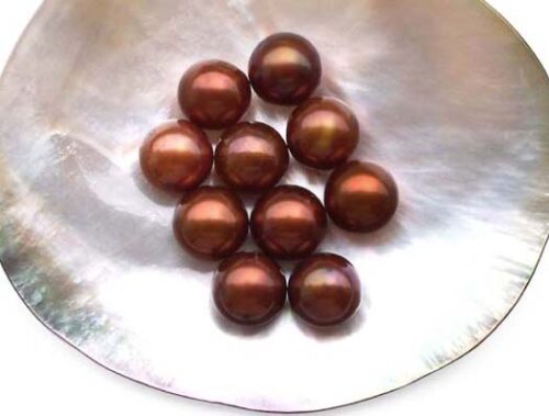 Chocolate 9.5-10mm AA+ Loose Round Pearl